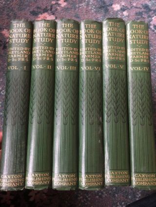 The Book Of Nature Study Bretland Farmer 6 Volumes Caxton Publishing