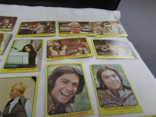 VTG 1971 PARTRIDGE FAMILY PUZZLE CARDS trading toy game David Cassidy pop music 3