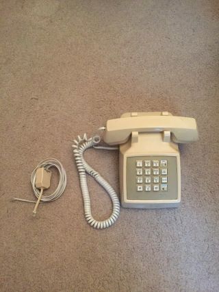 Vintage At&t Cs2500dmgf Touch Tone Telephone Home Desk Pulse Tone