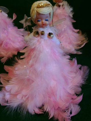 Vintage Feather Angel,  Japan,  Plastic Head,