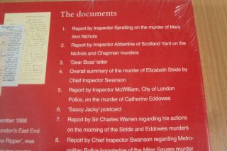 JACK THE RIPPER & THE WHITECHAPEL MURDERS by S EVANS - PUBLIC RECORD OFFICE 2