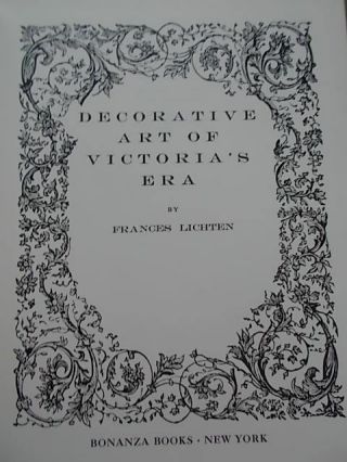 Decorative Art of Victorias era by Frances Lichten 1950 1st ed Samplers Berlin 2