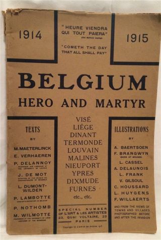 1915 Belgium World War 1 Illustrated Warfare Military