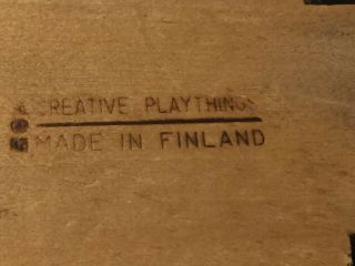 Vintage Creative Playthings Wooden Childs Car Made In Finland Great Piece 2