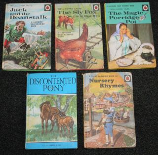 Vintage Ladybird Books X 5 413,  497,  606d