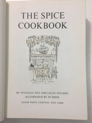 The Spice Cookbook - Avanelle Day,  Lillie Stuckey (Hardcover,  1964) 3