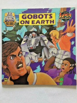 Gobots On Earth Vtg 1984 Golden Book Softcover Adventure