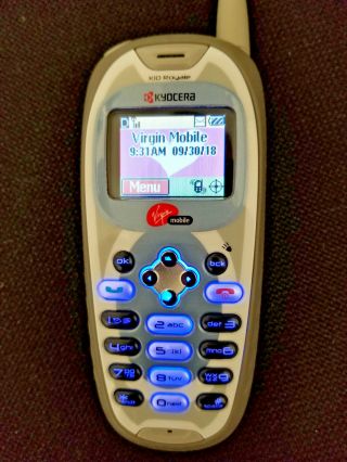 Virgin Mobile - Kyocera Cell Phones Vintage 2002 To 2003 - Two Available