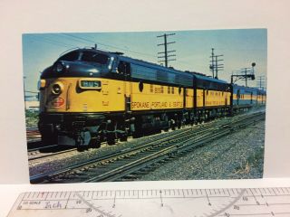 Spokane Portland Seattle The Empire Builder 805,  Train Railway Postcard Vintage