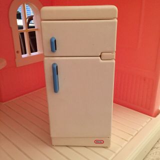 Vintage Little Tikes My Size Barbie Refrigerator Dollhouse Furniture 11 12 "