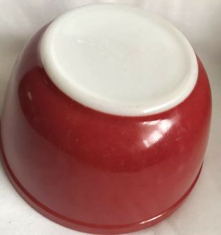 Vintage Pyrex Mixing Bowl Red 1 1/2 Quart