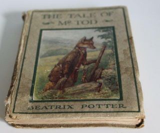 Beatrix Potter The Tale Of Mr Tod 1912? 1st Edition With Coloured End Papers