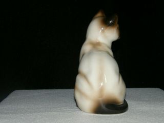 Collectable Vintage Enesco Siamese cat figurine.  No flaws,  bright blue eyes 3