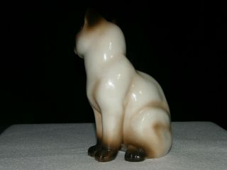 Collectable Vintage Enesco Siamese cat figurine.  No flaws,  bright blue eyes 4