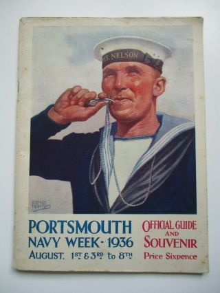 Portsmouth Navy Week 1936 Official Guide And Souvenir