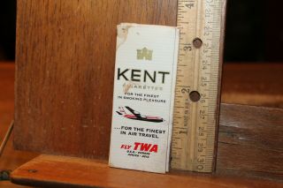 Vintage Kent Cigarettes Twa Airlines Empty Pack Trans World Airlines