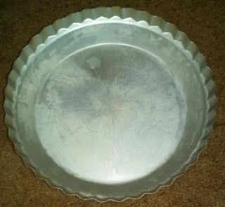 Vintage Wear - Ever Aluminum Fluted Pie Plate 10 " X 1 3/4 " Usa 2865