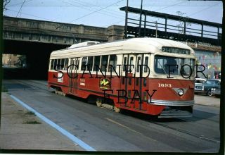 1972 Pittsburgh Trolley 1693 21 Fineview Vintage Photo Transparency