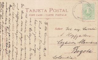 Colombia 1908 Vintage Card Locally