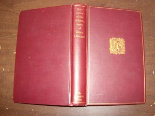Narrative Of The Adventures Of Zenas Leonard,  1934 Red Lakeside Classic