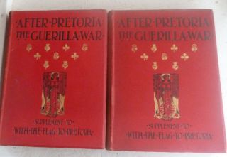 Vintage Book Set After Pretoria The Guerilla War Military History South Africa