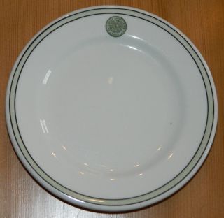 Vintage Mid Century University Of Rochester Bread Plate Iroquois China 5 1/2 "
