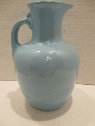 Vintage Frankoma Pottery Light Blue Pitcher / Jug 7 " X 4 - 1/2 "