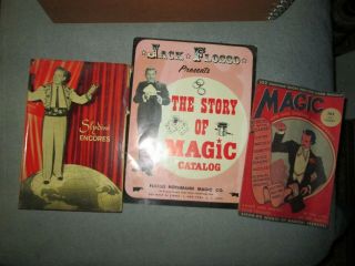 Vintage Magic Books - Slydini Encores By Leon Nathanson M.  D.  & 1944 E - Z Tricks