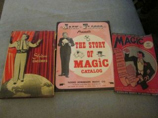 Vintage Magic Books - Slydini Encores by Leon Nathanson M.  D.  & 1944 E - Z Tricks 2