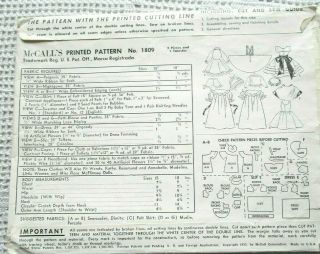 1809 VINTAGE KNIT&SEWING PATTERN&TRANSFERS 1953 15  MAGGIE&ALICE 