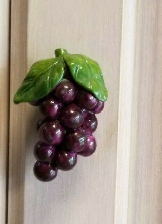Kitchen Drawer Pull Cabinet Knob Door Fruit Vintage Design Grapes