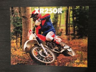 Vintage Dirt Bike Sales Brochure 1986 Honda Xr250r
