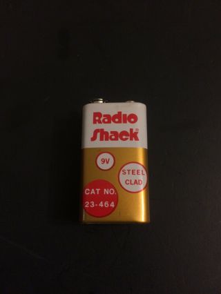 Vintage Radio Shack 9 Volt Battery Steel Clad - Shape 2