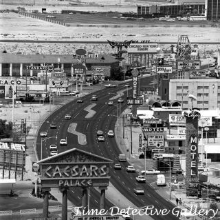 Las Vegas,  Nevada Strip - 1967 - Vintage Photo Print