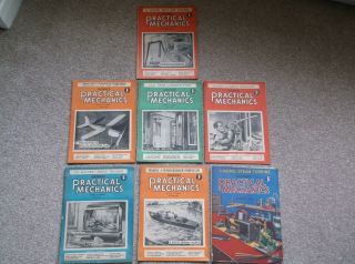 Seven 1952 Practical Mechanics Magazines