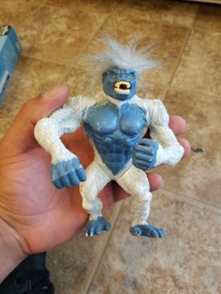 Vintage 1994 Playmates Toys Primal Rage Blizzard White Blue Ape Action Figure