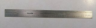 Vintage General No.  1251 Model Railroad Reference Ruler Stainless Steel Usa