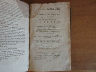 Old AMERICAN BIOGRAPHY Book 1798 WILLIAM PENN BRADFORD COLONIAL AMERICANA INDIAN 2
