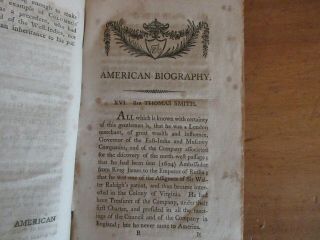 Old AMERICAN BIOGRAPHY Book 1798 WILLIAM PENN BRADFORD COLONIAL AMERICANA INDIAN 3