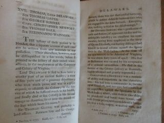 Old AMERICAN BIOGRAPHY Book 1798 WILLIAM PENN BRADFORD COLONIAL AMERICANA INDIAN 4