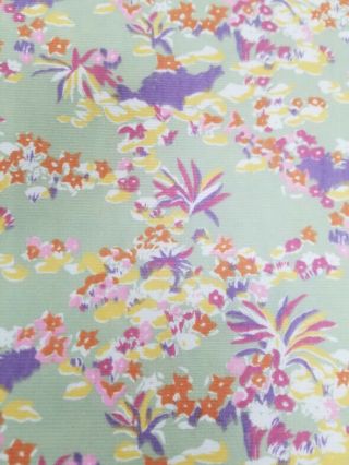 Vintage Dressmaking Fabric Polyester Blend Over A Yard 54 " X 58 " 1960 - 70s Style
