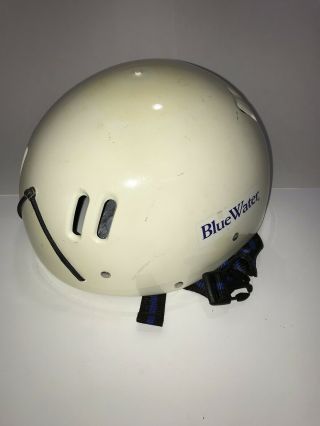 Vintage White Vented Rock Climbing Helmet Size Large Fast Quick Draw