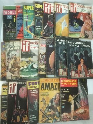 Set Of 19 Pulp Sci - Fi & Fantasy Digest Magazines - All 1950s -