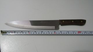 Vintage 8 " Blade Rogers Co Stainless Steel Chef Knife Japan Very