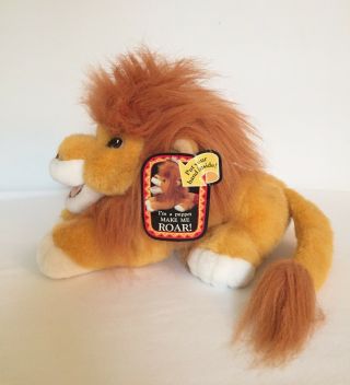 Vintage 1993 Disney The Lion King Roaring Simba Plush Puppet Mattel 12” 3