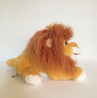 Vintage 1993 Disney The Lion King Roaring Simba Plush Puppet Mattel 12” 5