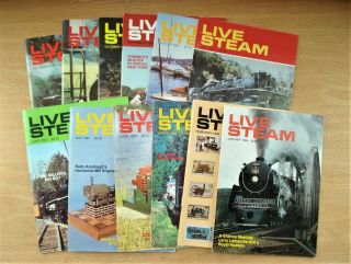 Vintage 1984 Live Steam Magazines.  Jan.  Thru Dec.  12 Issues