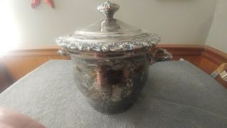 Vintage Countess International Silver Company Ice Bucket (Tarnished) 3