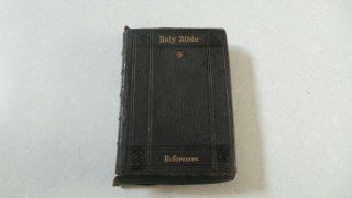 Vintage 1889 Holy Bible With Psalms Of David