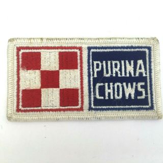 Vintage Purina Chow Sew On Patch Sign
